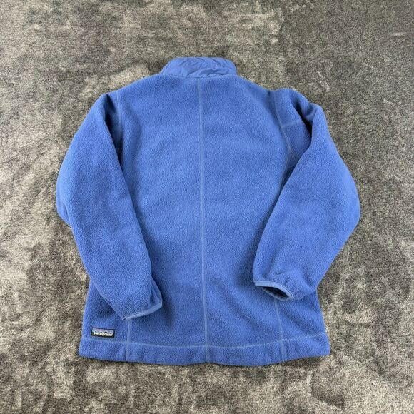 Vtg 90's Patagonia Synchilla Periwinkle Full Zip Jacket Fleece Pockets M *Read - Picture 12 of 15